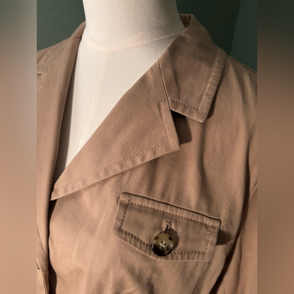 Talbots Light Brown Blazer Jacket - image 5